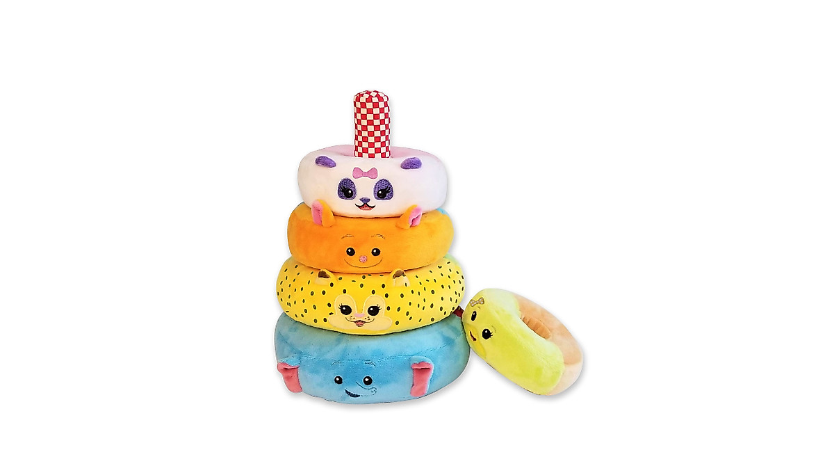 Word Party Plush Stacking Toy - Fun for Babies & Toddlers