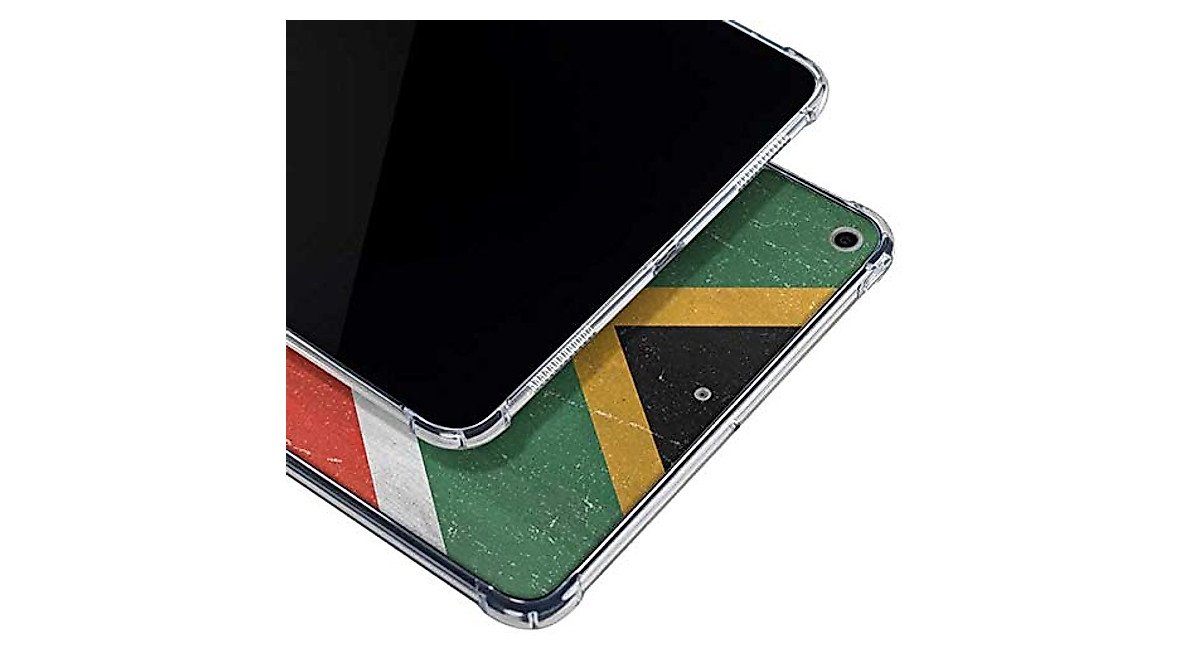Skinit Clear iPad Case with South Africa Flag - Shockproof & Transparent