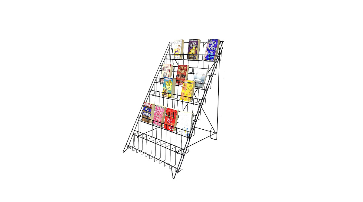 8-Tier Collapsible Wire Floor Stand - Literature & Card Rack