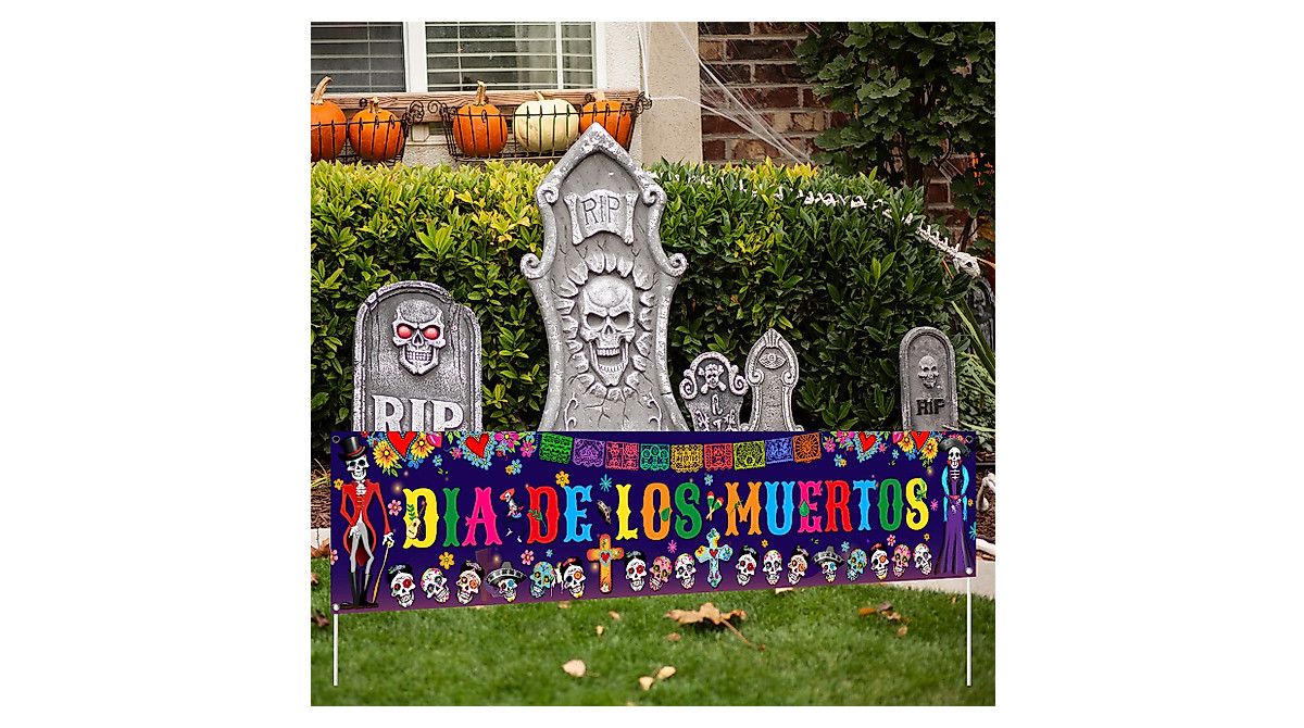 Dia De Los Muertos Banner - Mexican Party Decorations for Day of the Dead