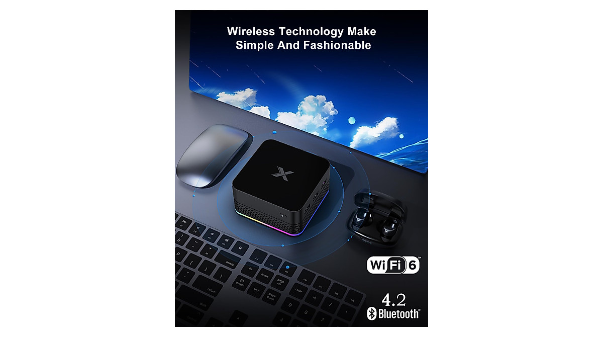 Compact Mini PC with Intel N5105 - 8GB RAM SSD