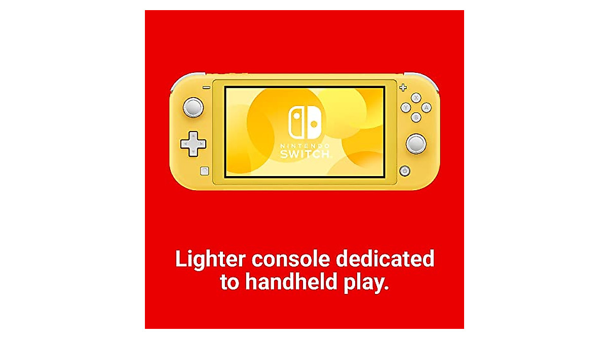 Nintendo Switch Lite Yellow - Portable Handheld Gaming Console