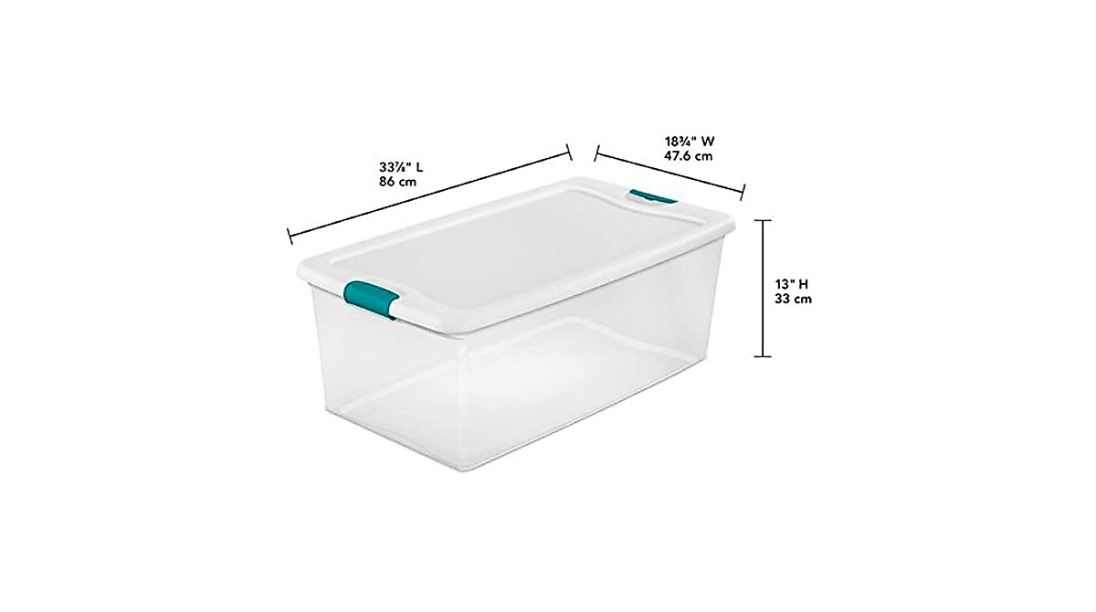 Sterilite Storage Totes - 106 Qt & 64 Qt Organizers