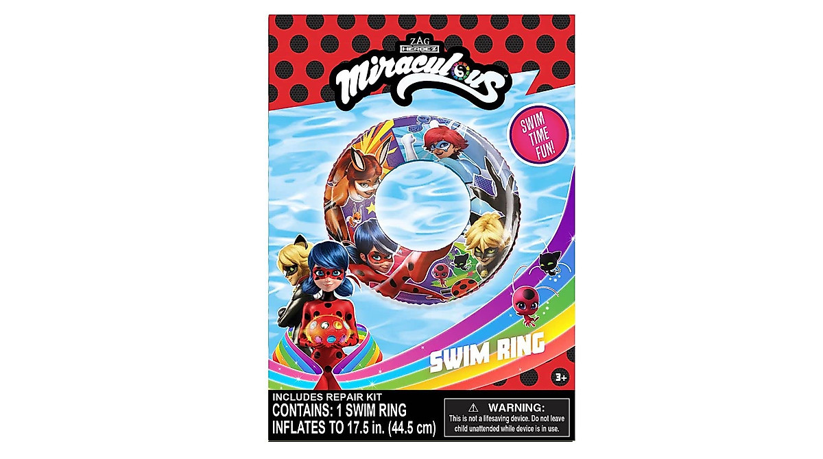 Miraculous Ladybug Inflatable Swim Ring | Kids Pool Float