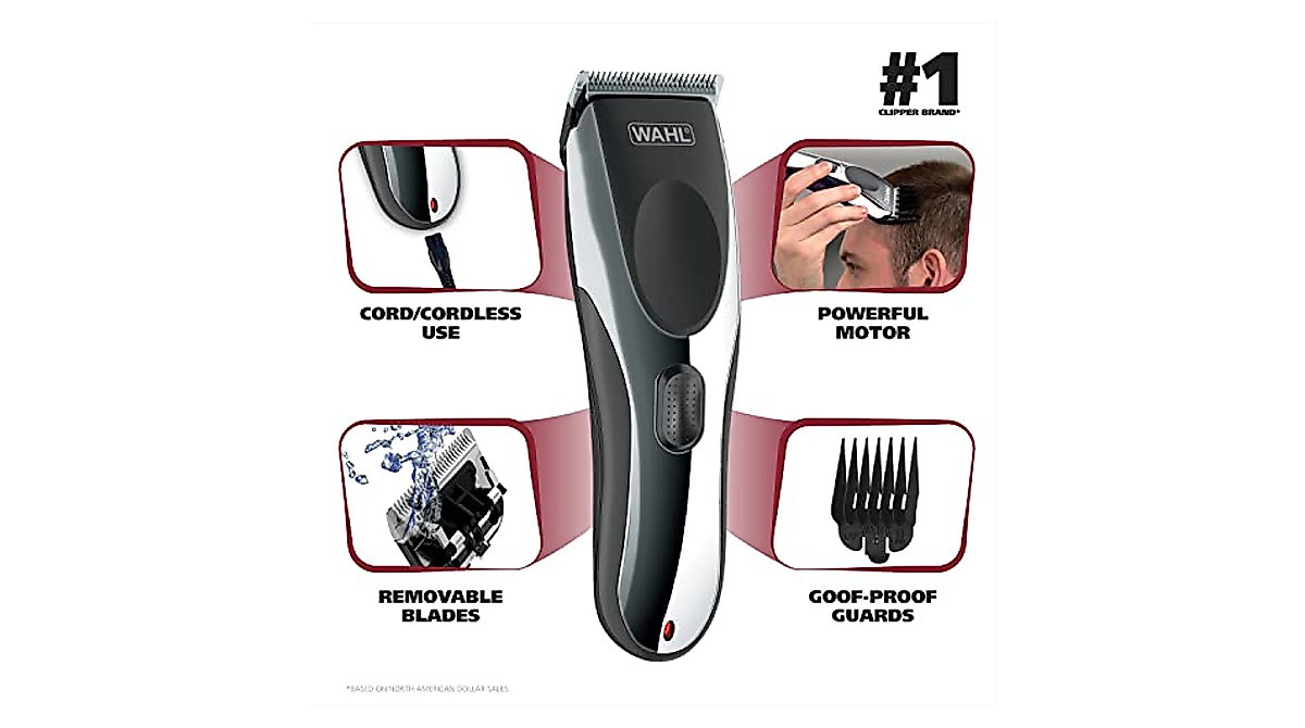 Wahl Rechargeable Hair Clipper Kit – Cordless, Professional Grooming Set