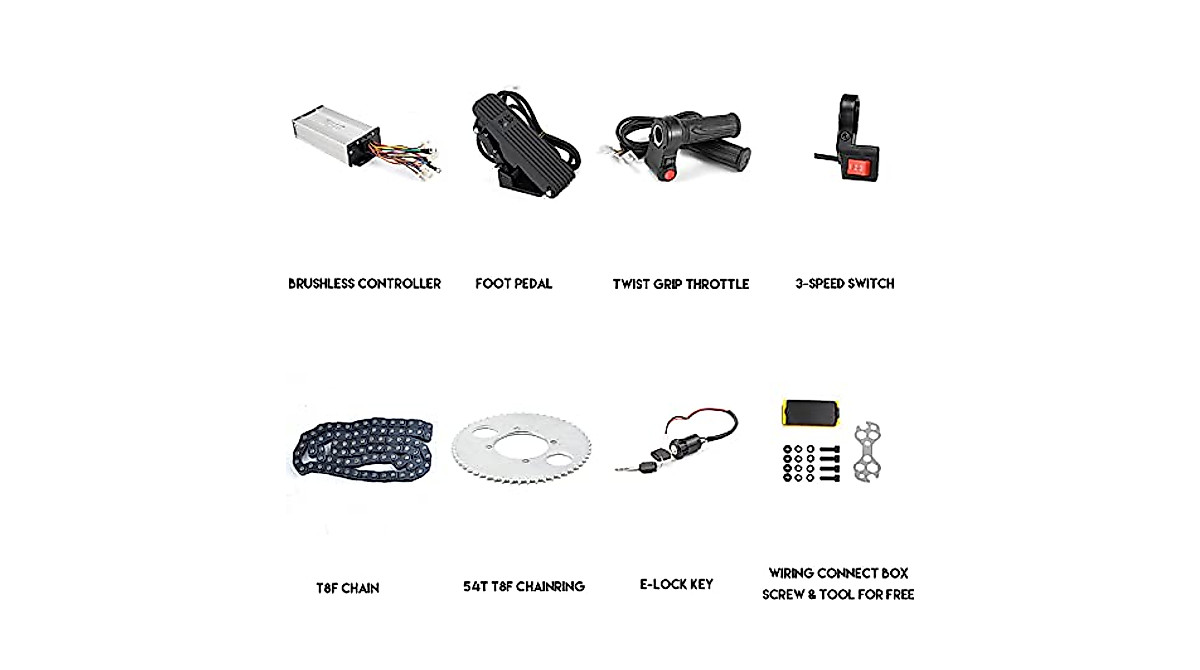 Powerful 36V Brushless DC Motor Kit for Go Karts