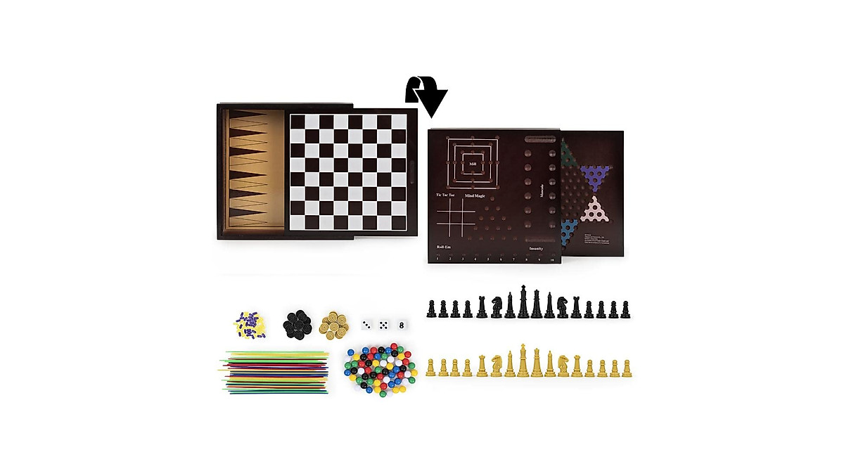 Spin Master Family 10 Classic Games - Fun for All Ages