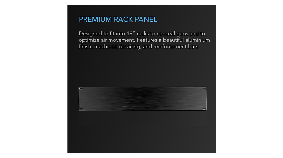 AC Infinity 2U Rack Panel – Premium Aluminum for AV and Home Theater
