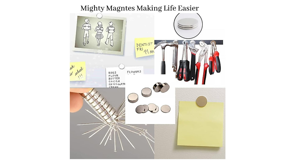 Heavy Duty Mini Magnets - Perfect for Crafts & Whiteboards
