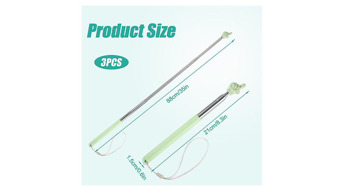 Telescopic Teachers Pointers - 3 Pack for Classrooms