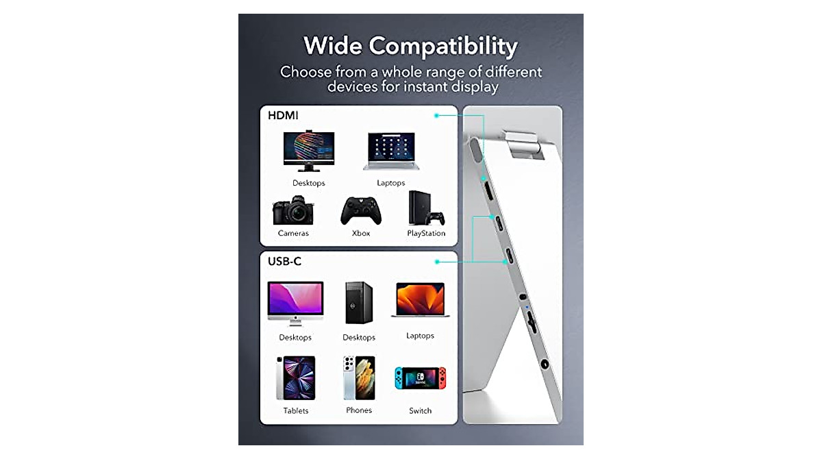 ESR 15.6 Inch Portable Monitor with 1080P Full HD Screen