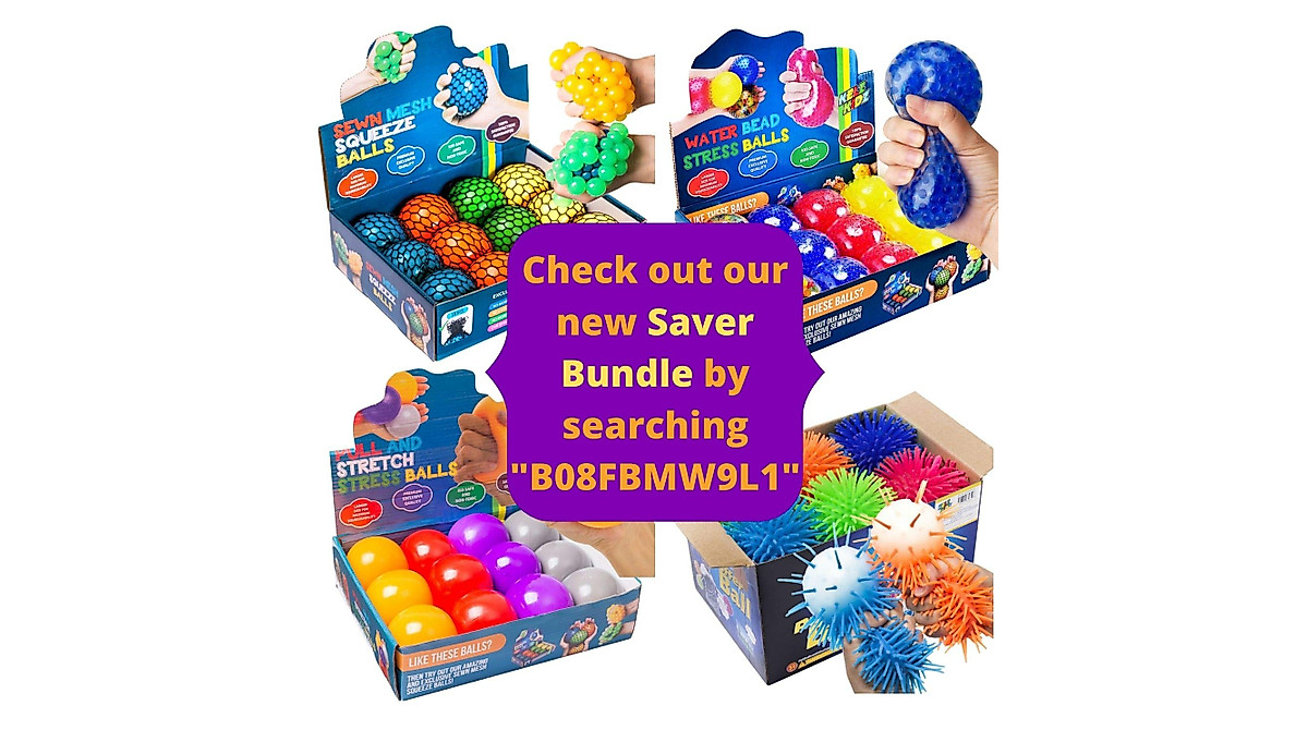 Durable Mesh Squishy Balls - 12 Pack for All Ages