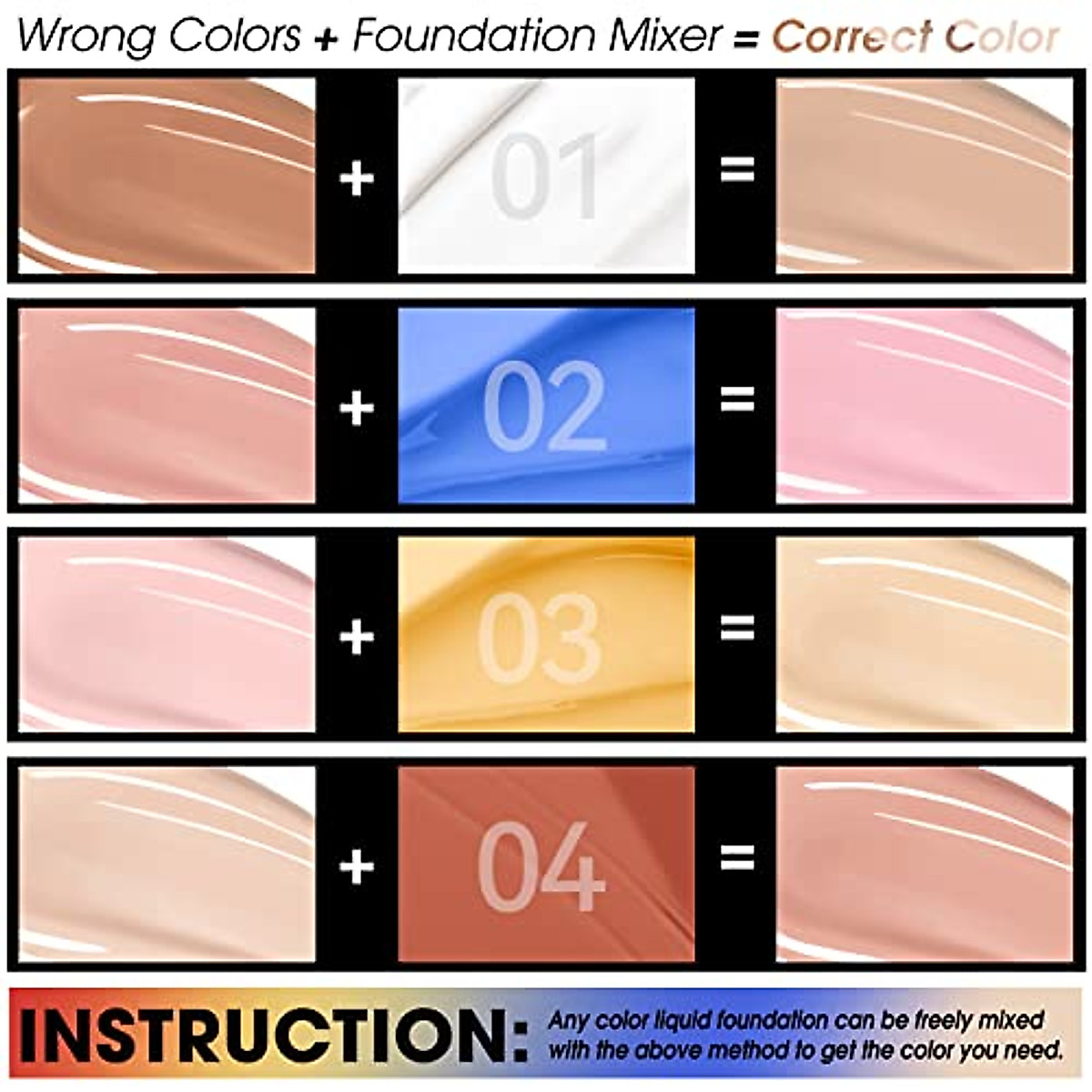 LOKFAR White Foundation Pigment - Easy Shade Adjustment & Color Correction