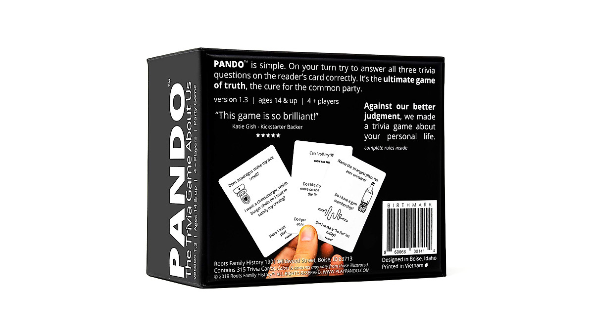 PANDO NSFW Edition - Adult Party Game for Lewd Icebreaker Fun