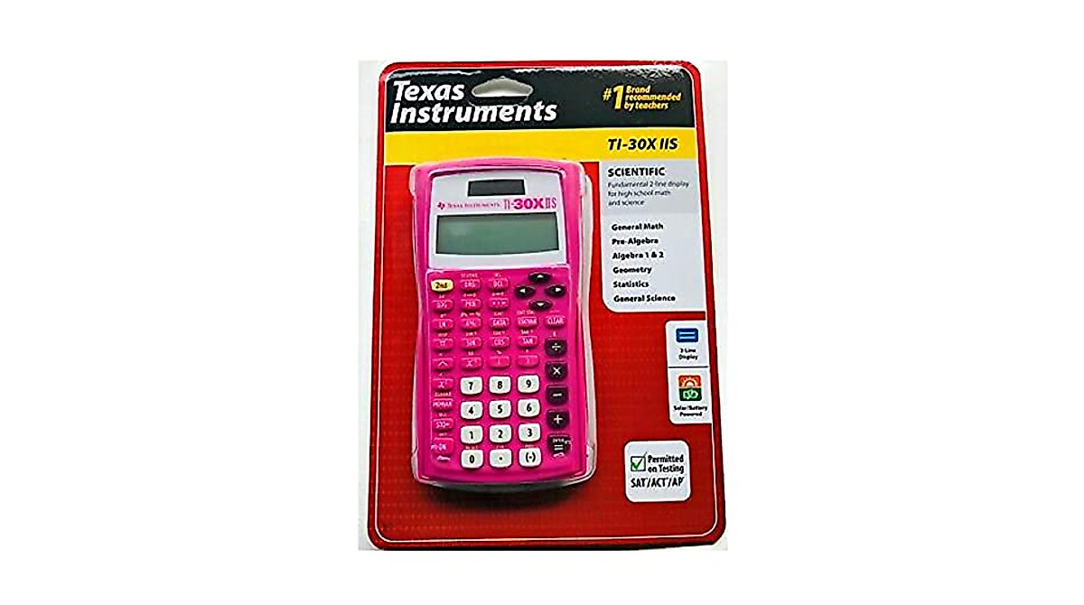 Texas Instrument TI-30X IIS Scientific Calculator in Rose Pink