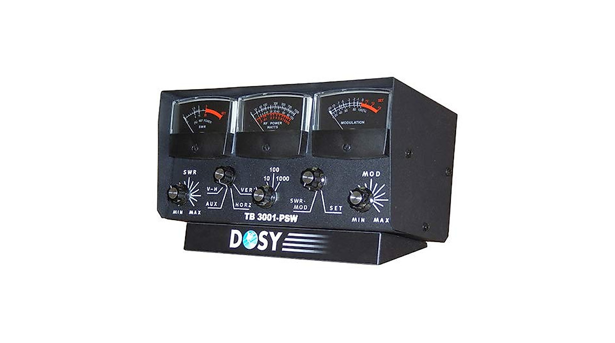 Dosy TB-3001PSW 3 Window Lighted Meter for SWR & Watt Measurement