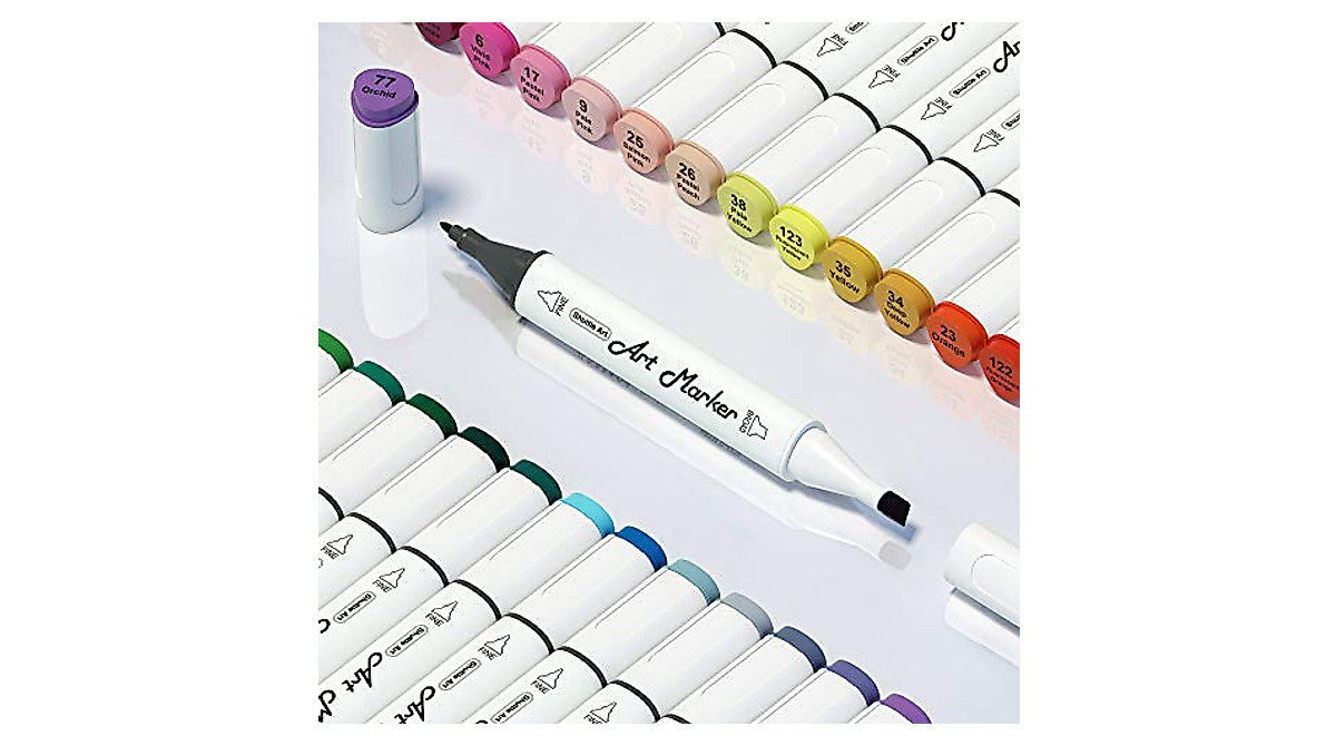 Shuttle Art 88 Colors Dual Tip Markers for Creatives