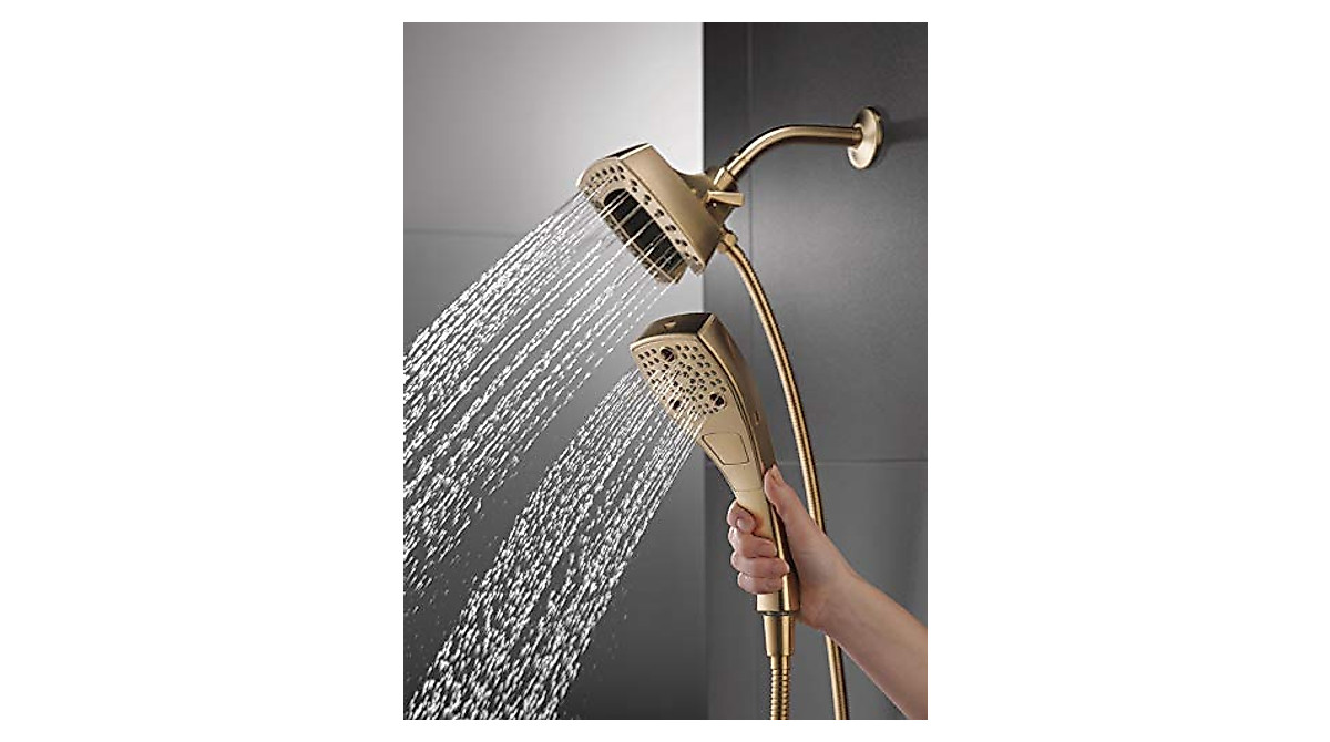 Delta In2ition 2-in-1 Dual Shower Head - Champagne Bronze