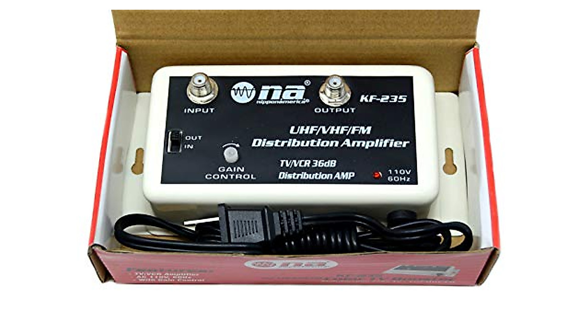 Boost TV & FM Signals with 36dB Indoor Signal Amplifier | Nippon America