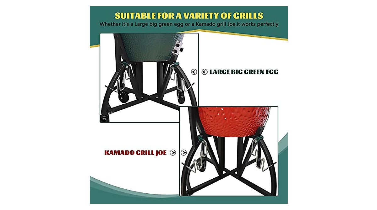 KAMaster Grill Nest Rack for Large Big Green Egg intEGGrated Nest ...