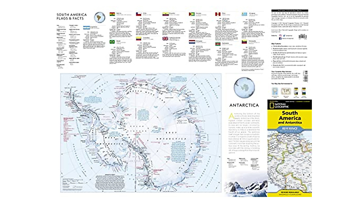 Explore South America & Antarctica Map | National Geographic