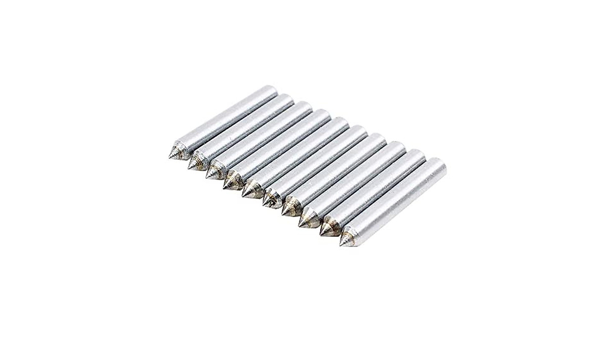 AUTOTOOLHOME 10pcs Carbide Engraving Bits for Metal, Wood, Plastic