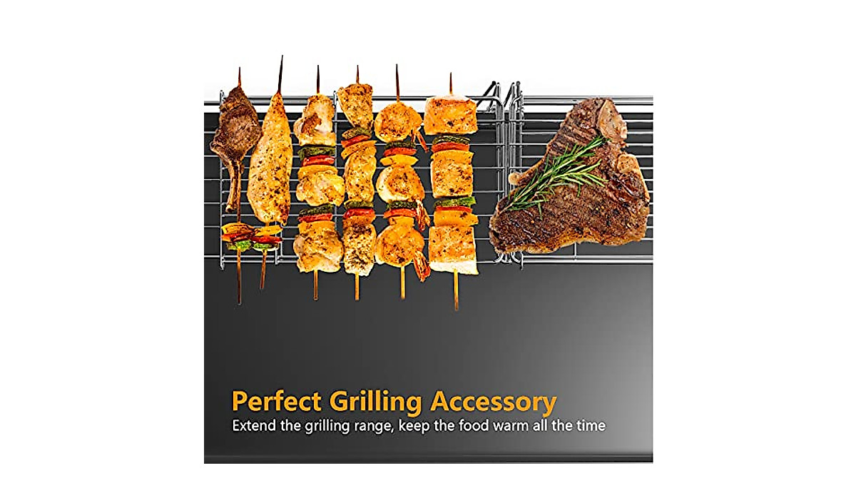 MixRBBQ Adjustable Griddle Warming Rack for Blackstone & More