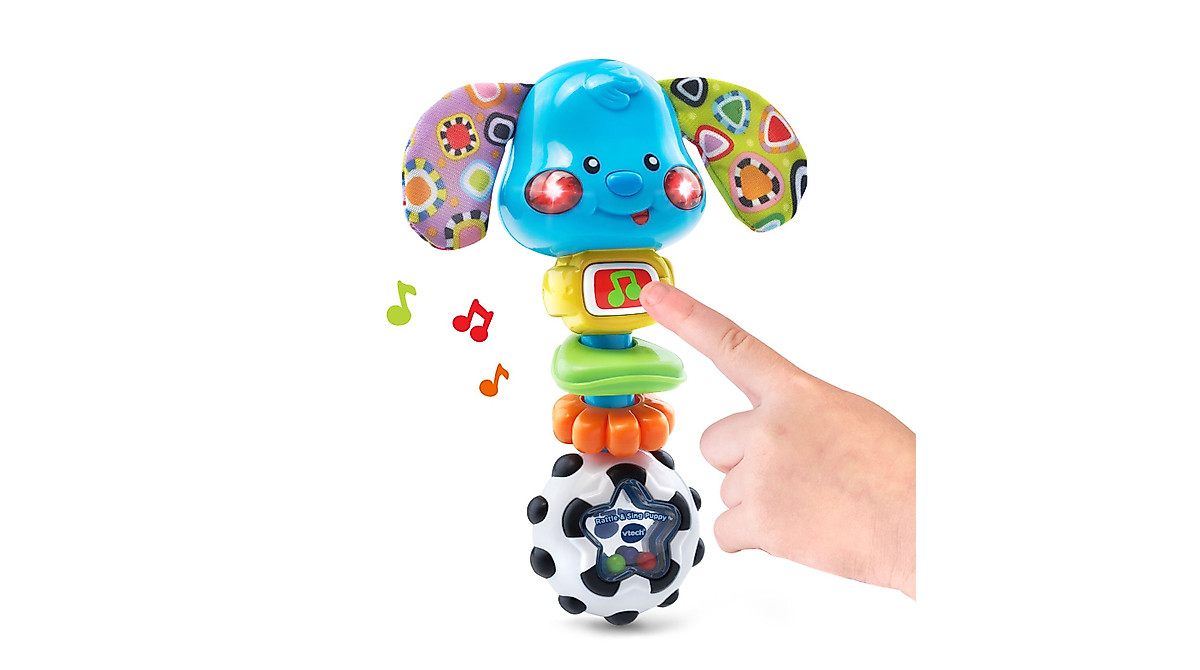 VTech Baby Rattle and Sing Puppy - Fun & Educational Toy for Babies