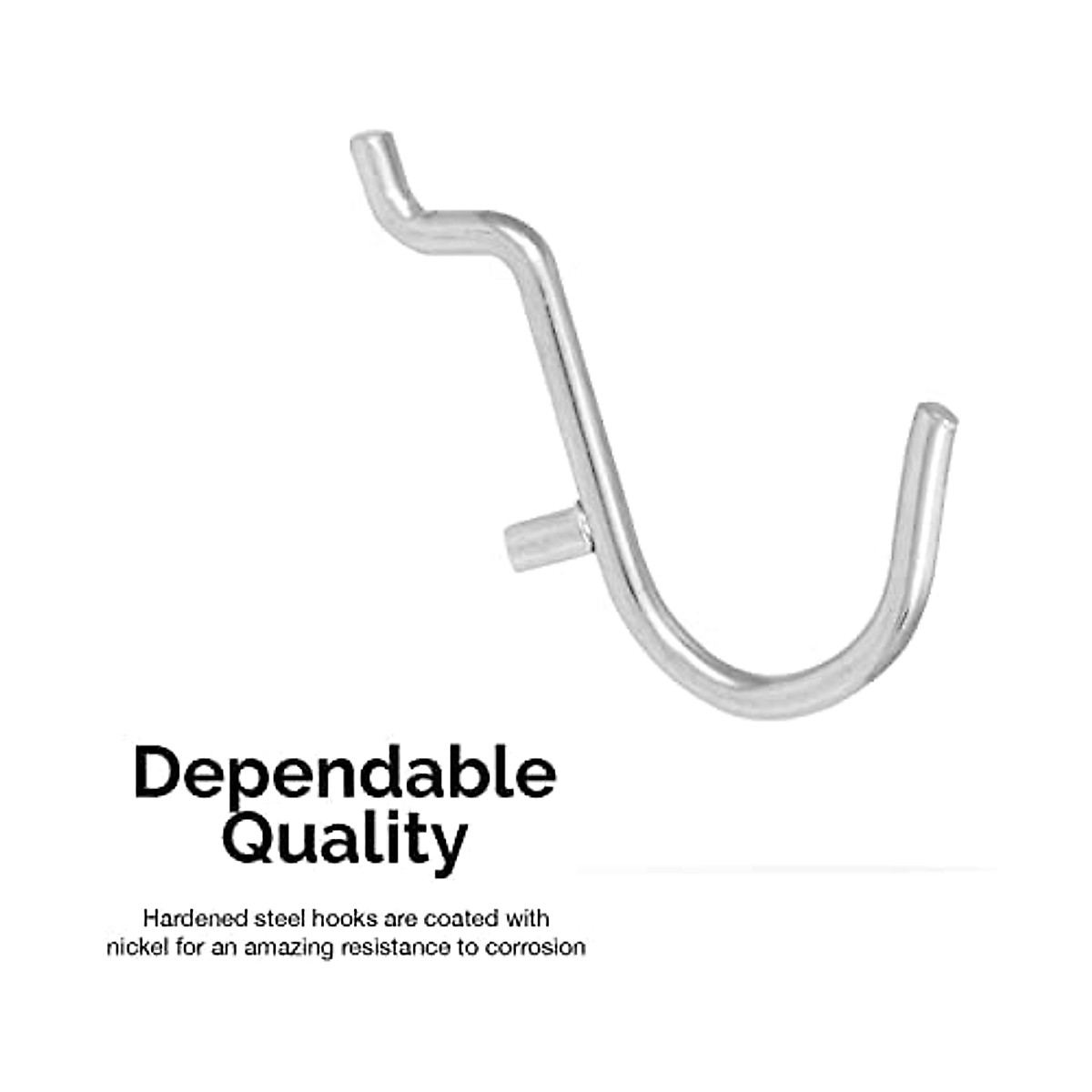 Hiltex 53106 Pegboard Hook Set - 50 Heavy Duty Hooks
