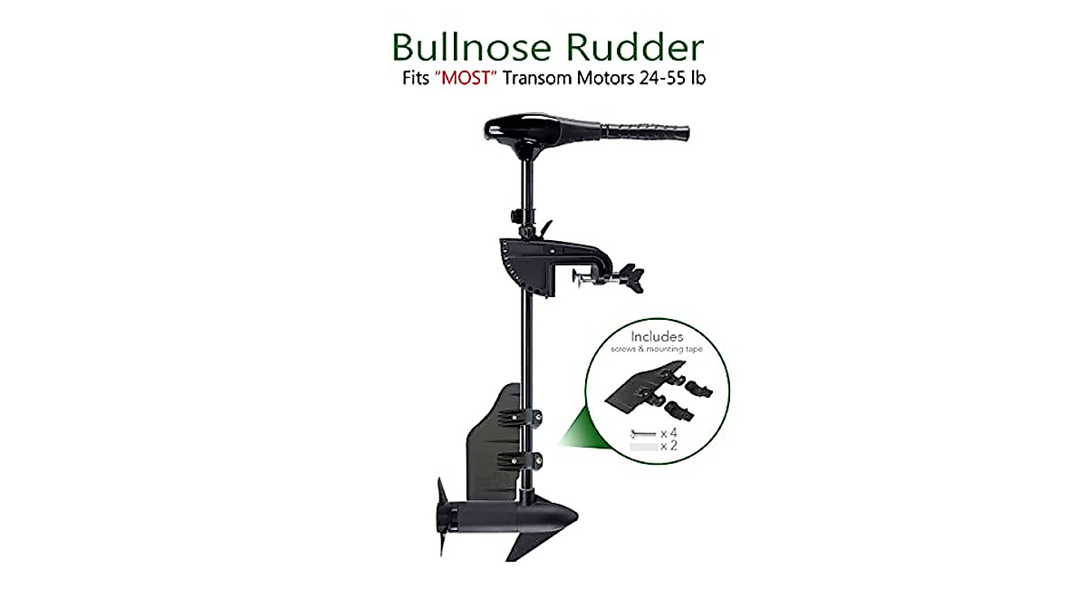 Bullnose Rudder for Better Trolling Control