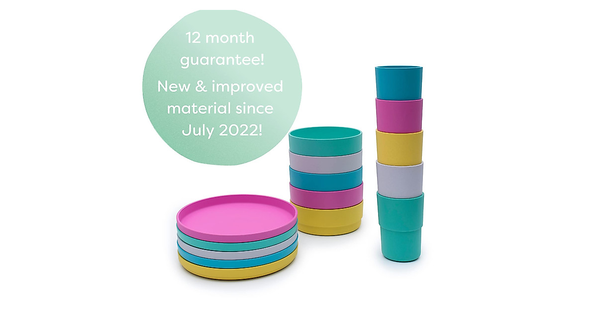 BOBO&BOO Plant-Based Kids Dinnerware Set | Safe & Eco-Friendly