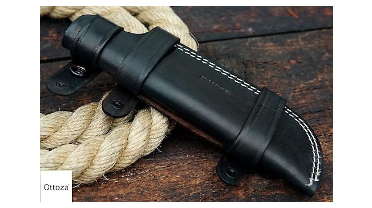 Ottoza Leather Knife Sheath for Left-Handed Users