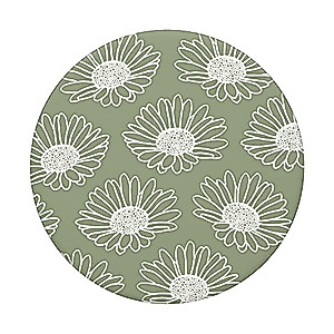 Elegant Jade Green Pattern And Dark Forest Green PopSockets Adhesive PopGrip - View #3