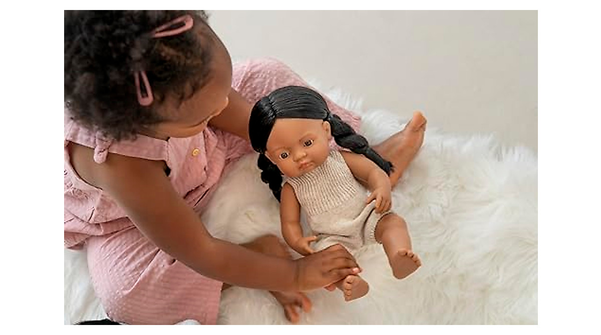 Miniland 15'' Native American Girl Doll - Quality & Inclusion