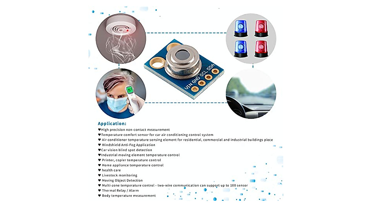 High Precision Non-Contact IR Temperature Sensor Module