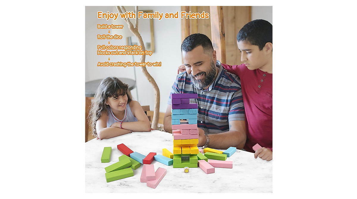 Gentle Monster Colorful Wooden Stacking Blocks for Kids