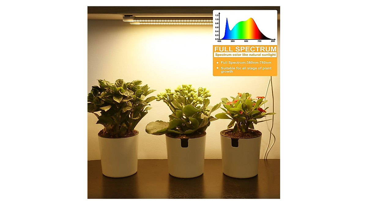 Mosthink LED Grow Light Strips for Indoor Plants - Full Spectrum 2 Pack