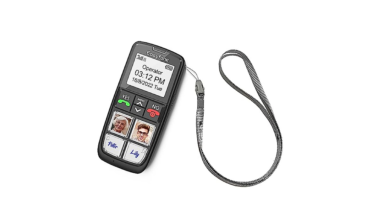 Easyfone T6 4G: Simple Picture Button Phone for Seniors & Kids