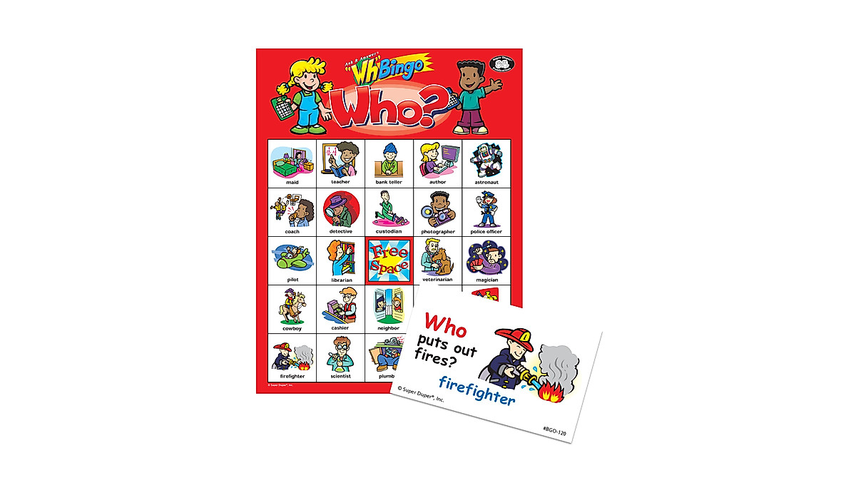 Ask & Answer® Wh Bingo Game - Fun Learning Tool