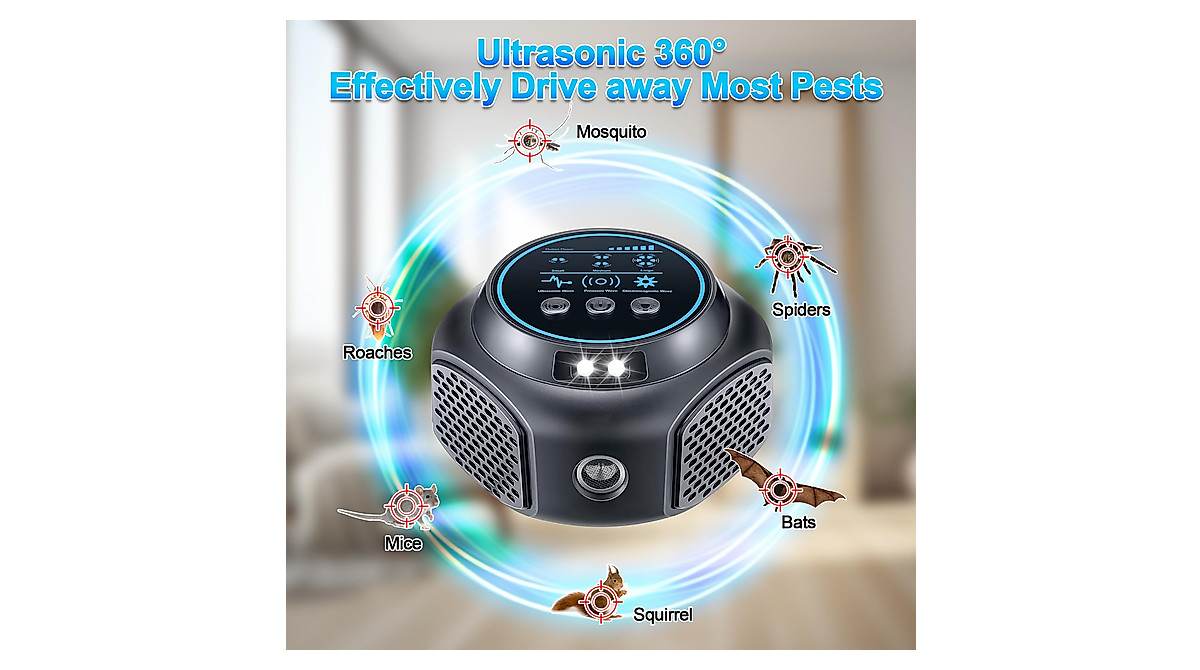 Ultrasonic Rodent Repellent Plug - 360° Pest Control