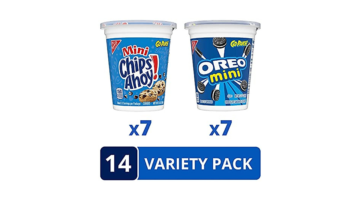 OREO & CHIPS AHOY! Mini Cookies Go-Cup Variety Pack