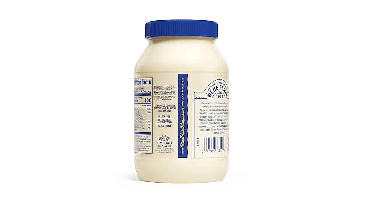 Blue Plate Real Mayonnaise - Homestyle Quality for Delicious Meals