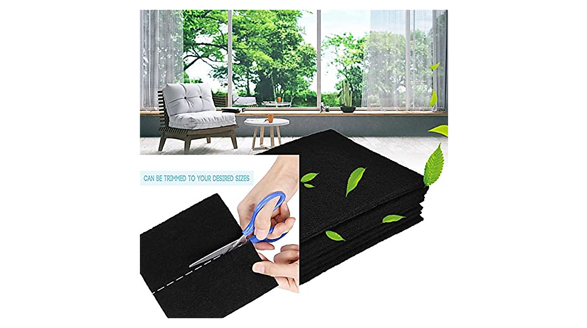 STEELSOFT 3/8'' Activated Carbon Air Filter - Cut To Size Odor Absorbing