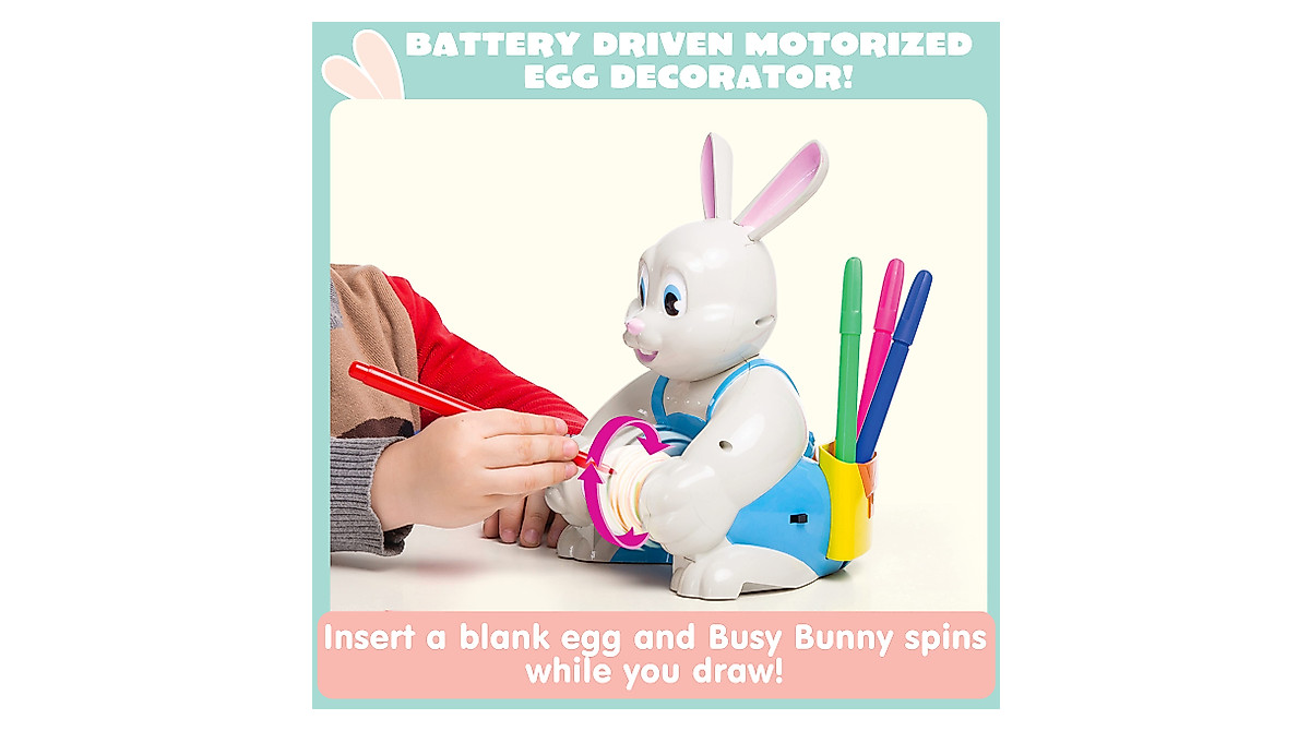 JOYIN Motorized Easter Egg Decorator Kit for Kids