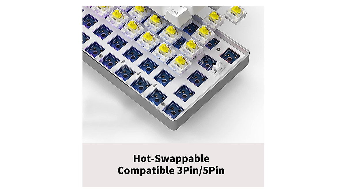 CIY AK61 Mechanical Keyboard - Wireless, RGB, Hot-Swappable