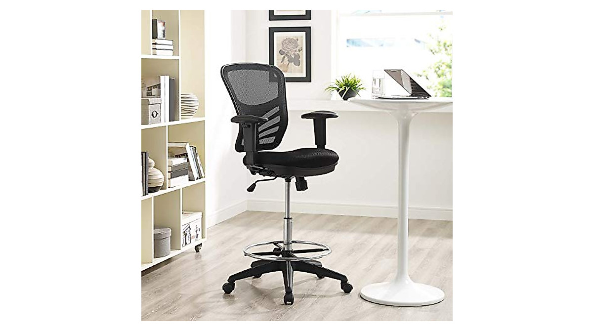 Modway Articulate Drafting Chair - Ergonomic Office & Reception Seat