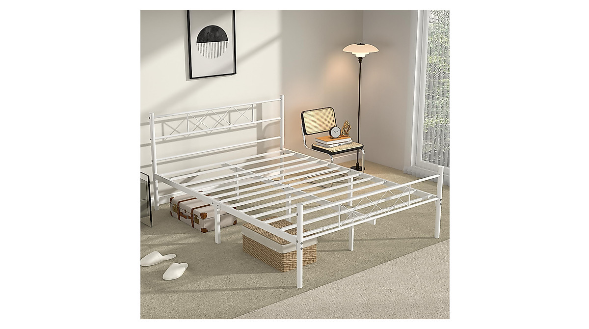 VECELO Full Size Bed Frame - Stylish & Sturdy Design