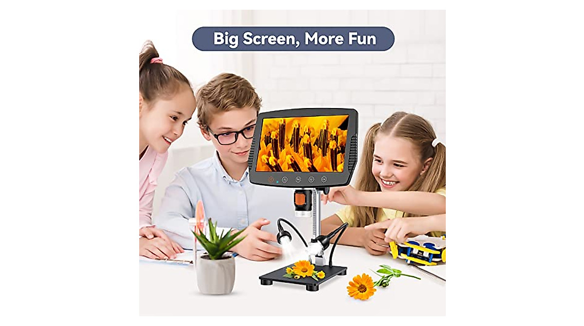 Hayve 9'' LCD Digital Microscope with 1500X Magnification & 16MP Camera