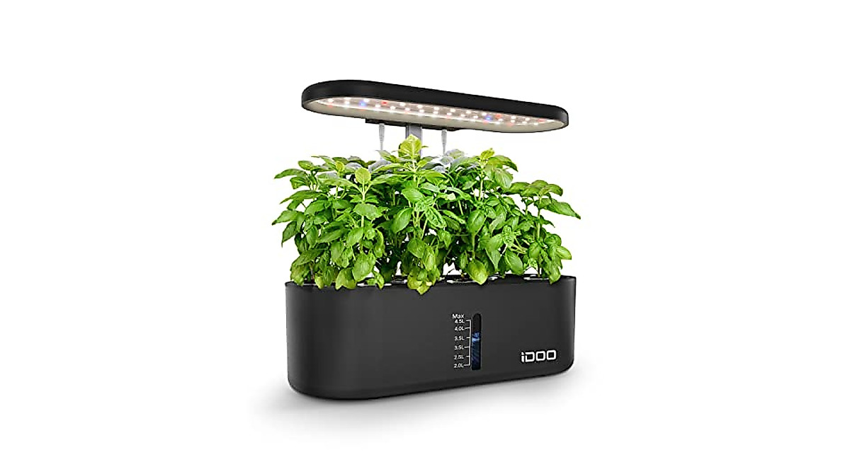 iDOO Hydroponic Growing System - 10 Pods with LED Grow Light