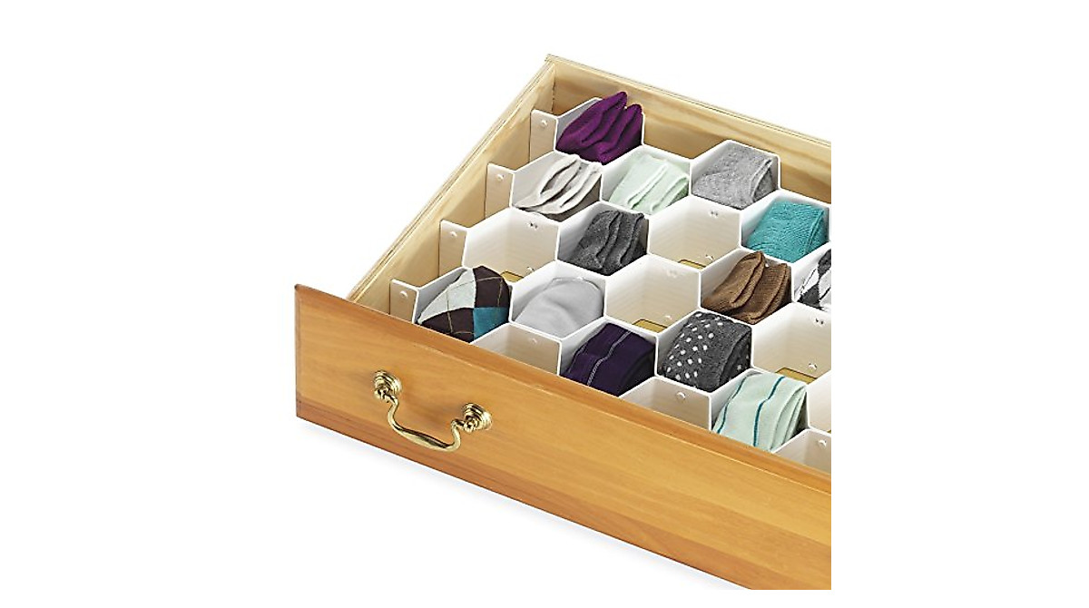 Whitmor Honeycomb Drawer Organizer - Expandable & Easy Setup